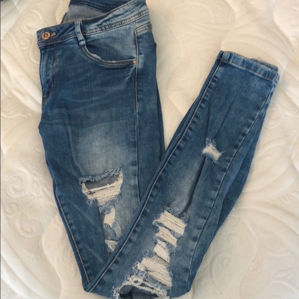Distressed Zara Jeans